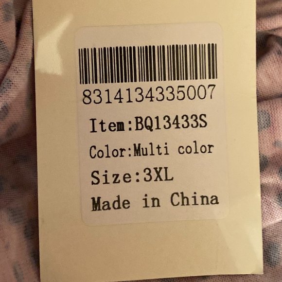 NWT Southern Stitch Pink with Black Polka Dot Blouse with Bell Sleeves Size 3X - Picture 4 of 6